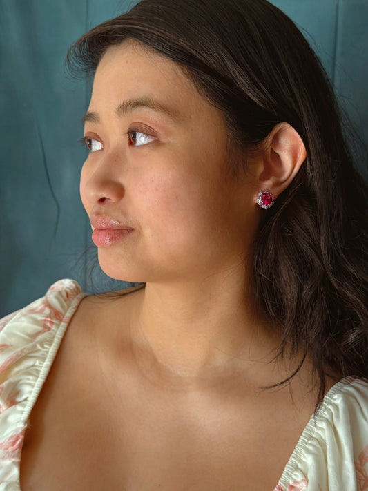 Starlit Crown Studs