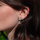Ice Blossom Drop Earrings