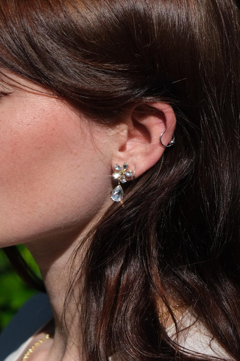 Ice Blossom Drop Earrings