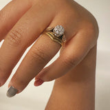 Delta Wave Stackable Ring – Gold Plated Stainless Steel