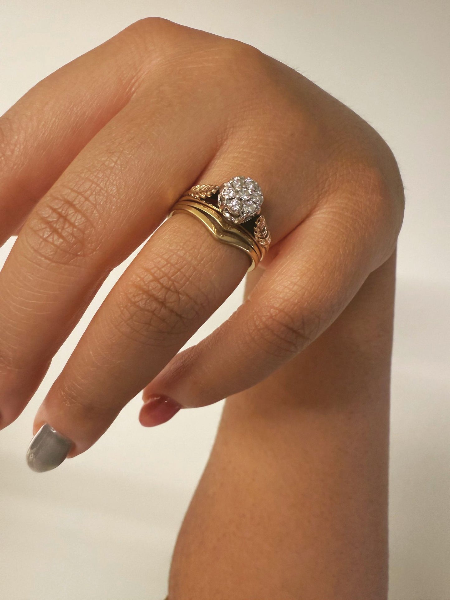 Delta Wave Stackable Ring – Gold Plated Stainless Steel