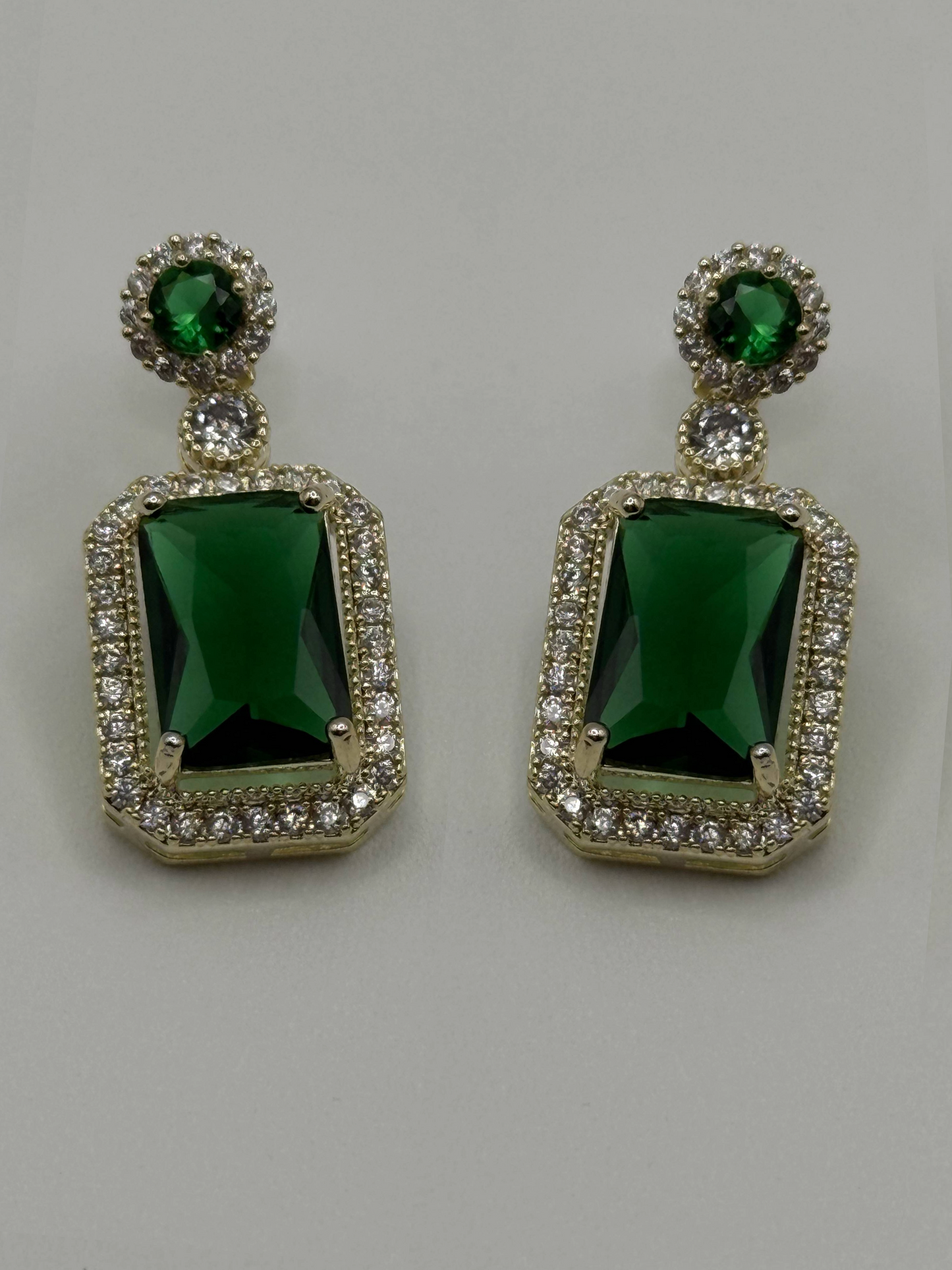 Emerald Gatsby Earrings