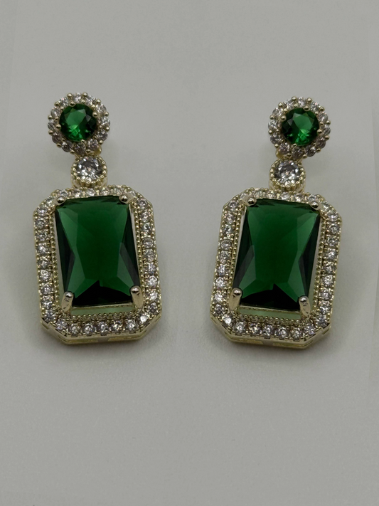 Emerald Gatsby Earrings