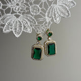 Emerald Gatsby Earrings
