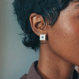 Art Deco Emerald Stud Earrings