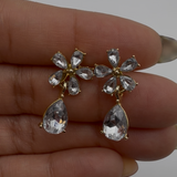 Ice Blossom Drop Earrings