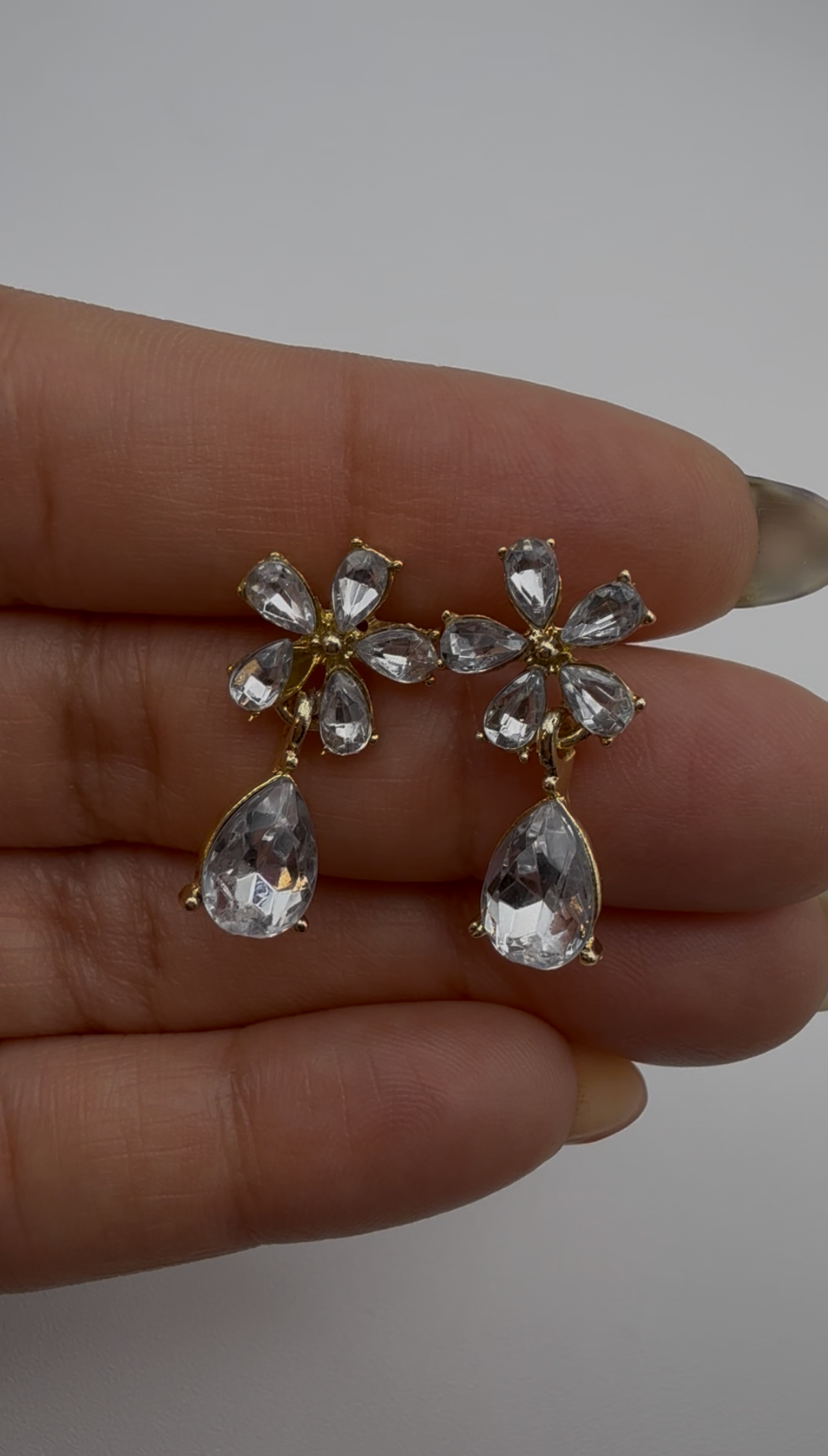 Ice Blossom Drop Earrings