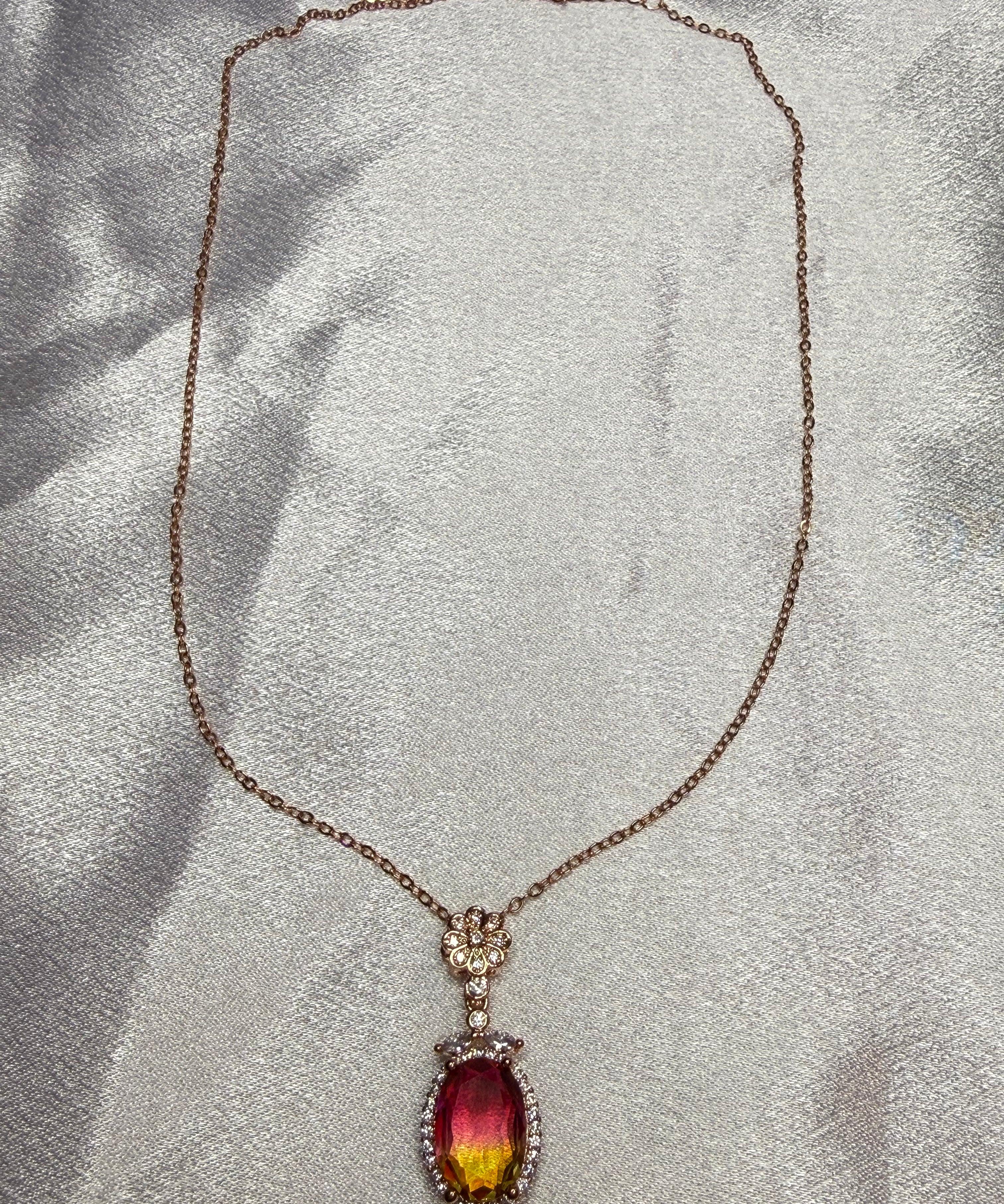 California Sunset Rose Gold-Plated Necklace