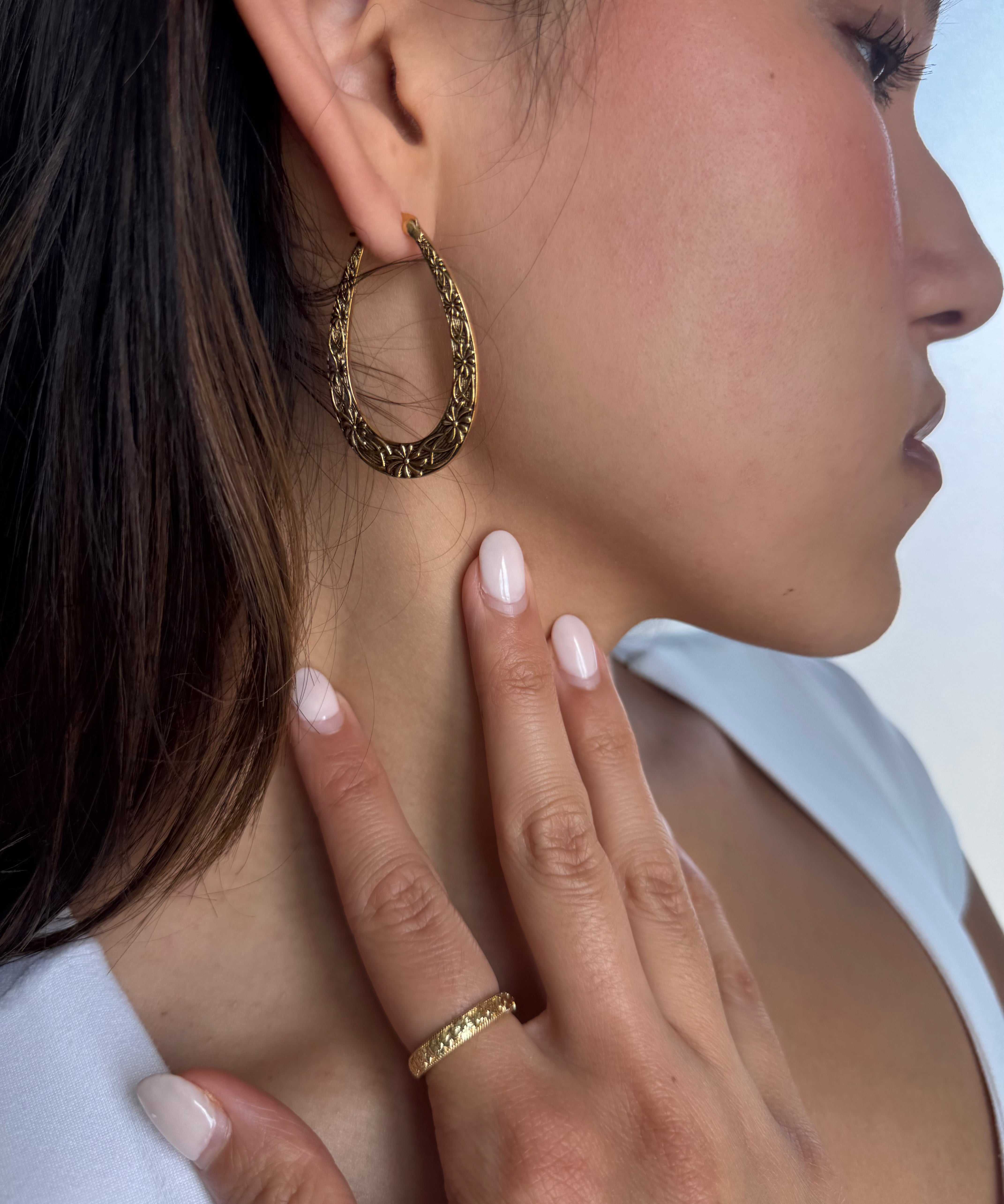 The Everblossom Hoop Earrings