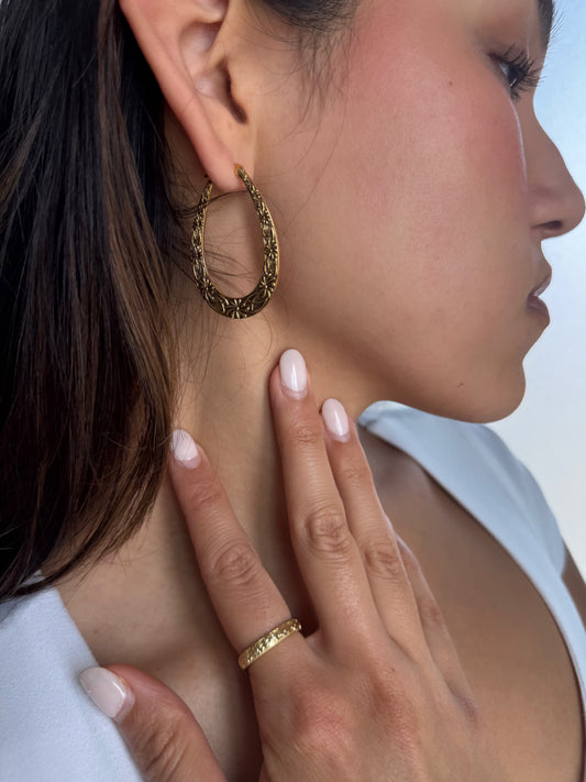 The Everblossom Hoop Earrings