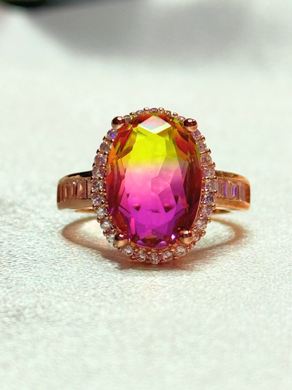 California Sunset Rose Gold-Plated Ring