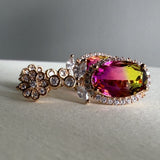 California Sunset Rose Gold-Plated Zircon Earrings