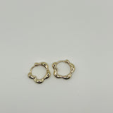 Flower Power Huggie Hoop Earrings